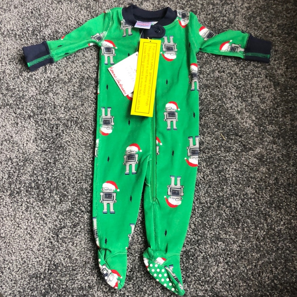 Hanna Andersson Robot Footie LJs - Newborn